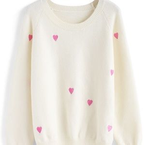 ChicWish Heart Sweater